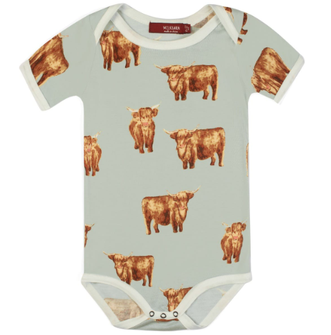 Milkbarn Bamboo One Piece Highland Cow - Gabrielle's Biloxi