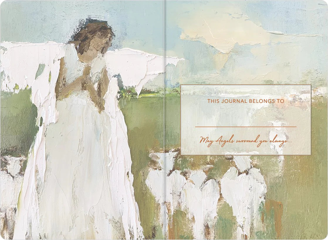 Anne Neilson Orange Debossed Angel Journal - Gabrielle's Biloxi