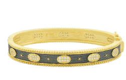 Freida Rothman Signature Oval Eternity Hinged Bangle - Gabrielle's Biloxi