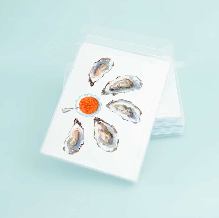 Oyster Plate Cards - Box of 8 - Gabrielle's Biloxi