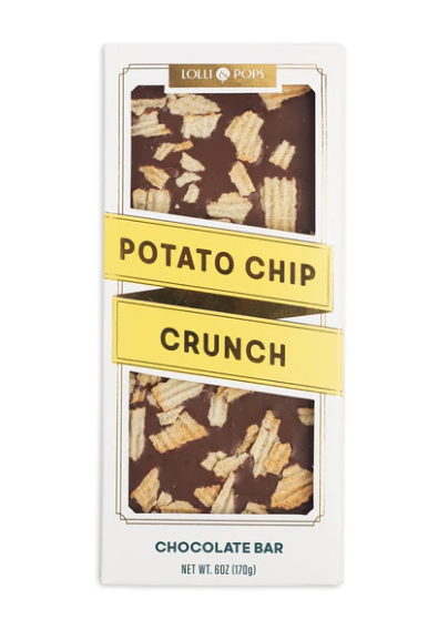 Lolli & Pops Potato Chip Crunch Chocolate Bar - Gabrielle&
