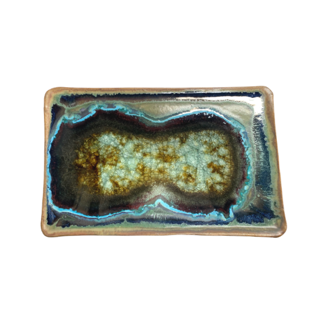 Dock 6 Pottery Large Rectangle Straight Edged Tray - Gabrielle's Biloxi