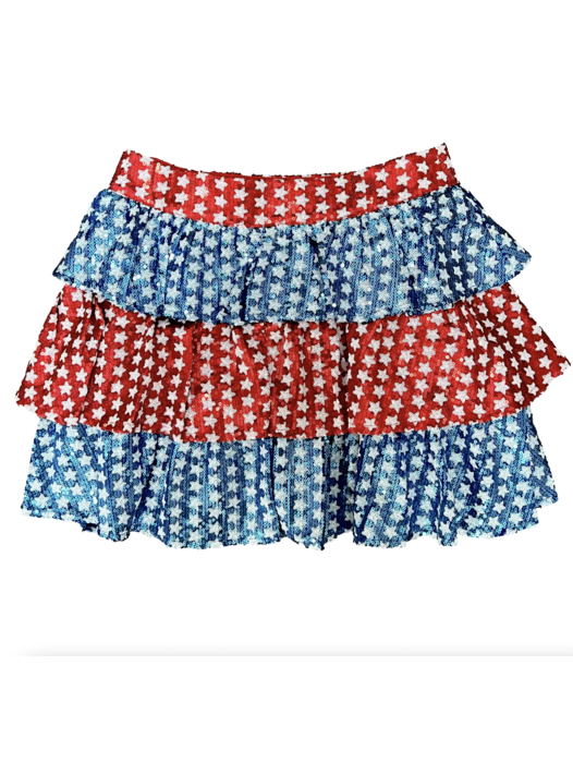 Queen of Sparkles Star Ruffle Skirt - Gabrielle's Biloxi