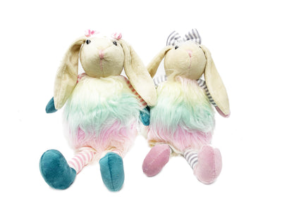 Sitting Fuzzy Rabbit - Assorted Colors - Gabrielle's Biloxi