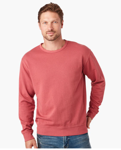 Fair Harbor The Saltaire Crewneck- Faded Red - Gabrielle's Biloxi