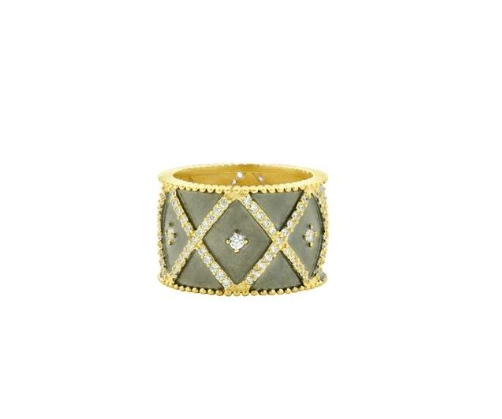 Freida Rothman Signature Geo Stripe Cigar Band Ring - Gabrielle's Biloxi