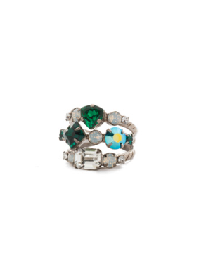 Sorrelli Sedge Stacked Ring Blue Suede - Gabrielle's Biloxi