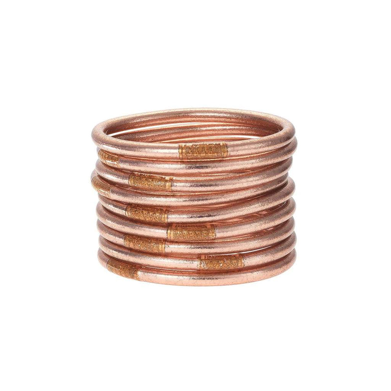 BuDhaGirl Rose Gold All Weather Bangles - Gabrielle&