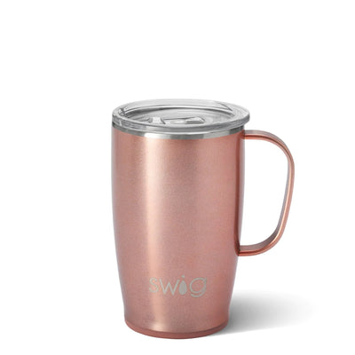 Swig 18oz Travel Mug Shimmer Rose Gold - Gabrielle's Biloxi
