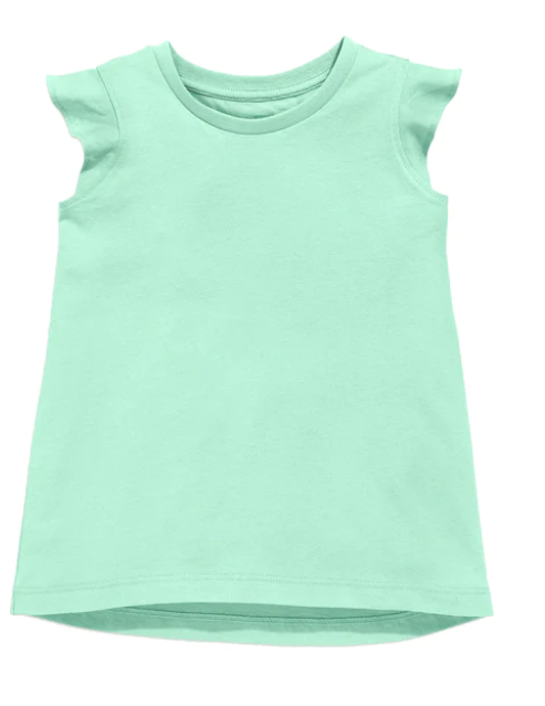 Girls Ruffle Shirt - Mint - Gabrielle's Biloxi