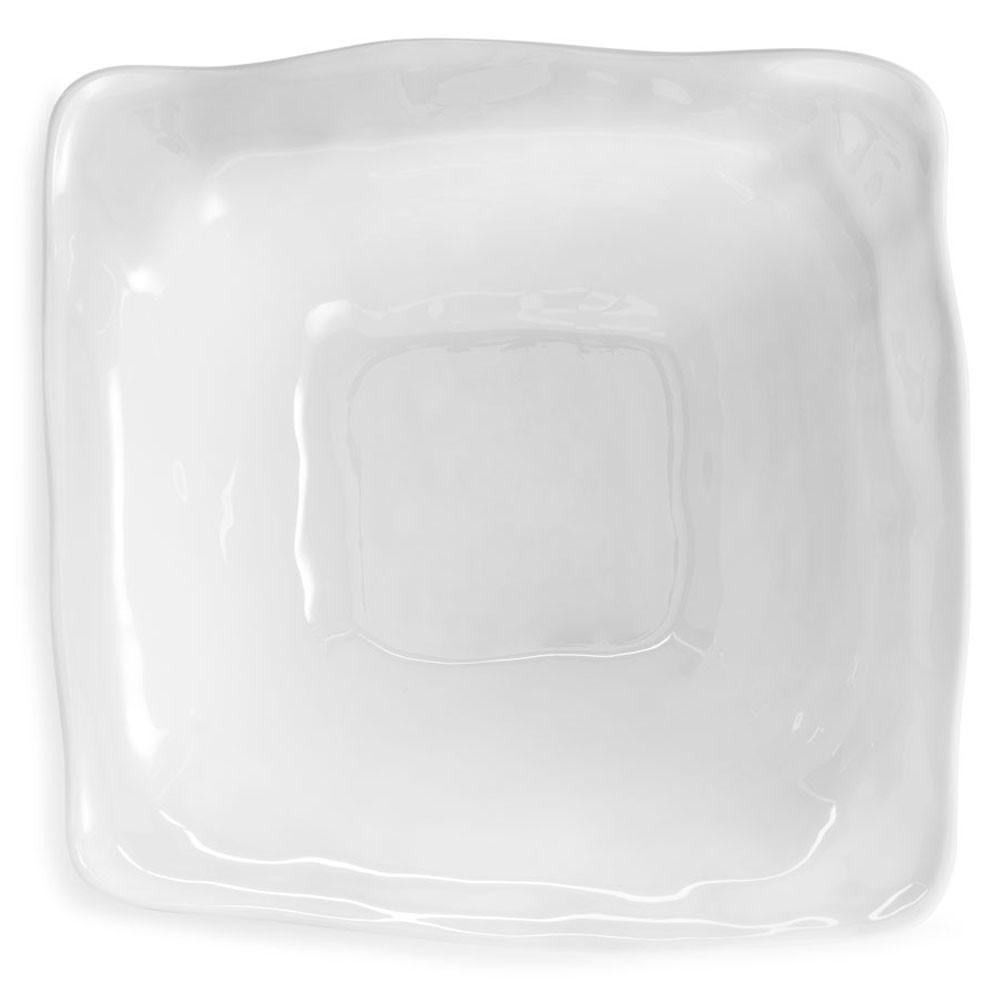 Q Squared Ruffle Melamine Rectangle Shallow Serving Bowl
