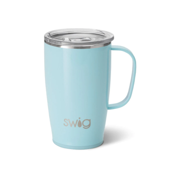 Swig 18oz Travel Mug - Shimmer Aquamarine - Gabrielle's Biloxi