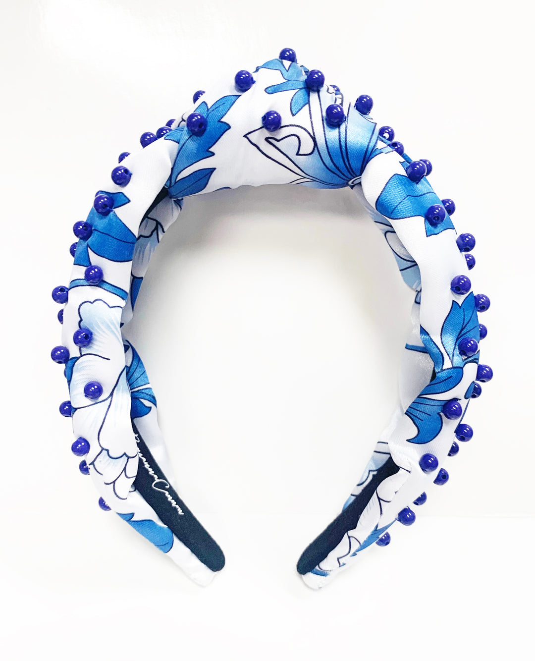 Silk Chinoiserie Headband - Blue & White - Gabrielle's Biloxi