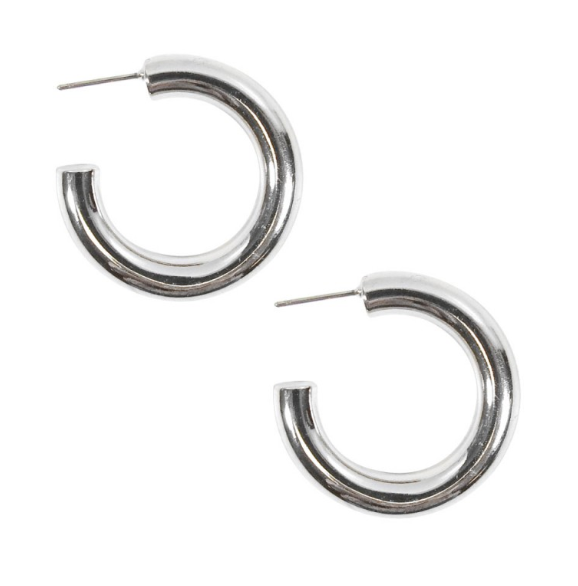 Silver Classic Hoop Earrings - Gabrielle's Biloxi