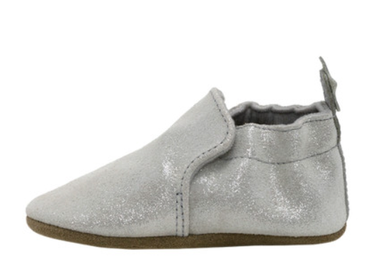 Robeez Pretty Pearl Soft Sole Silver Iridescent Girls - Gabrielle's Biloxi