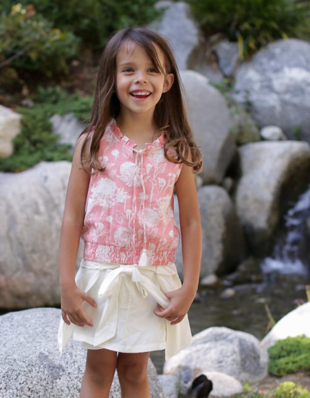 Girls Sakura Shorts Cream - Gabrielle's Biloxi