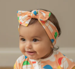 Snowball Bamboo Bow Headband - Gabrielle's Biloxi