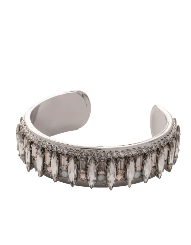 Sorrelli Emory Cuff Bracelet Snow Bunny Palladium - Gabrielle's Biloxi