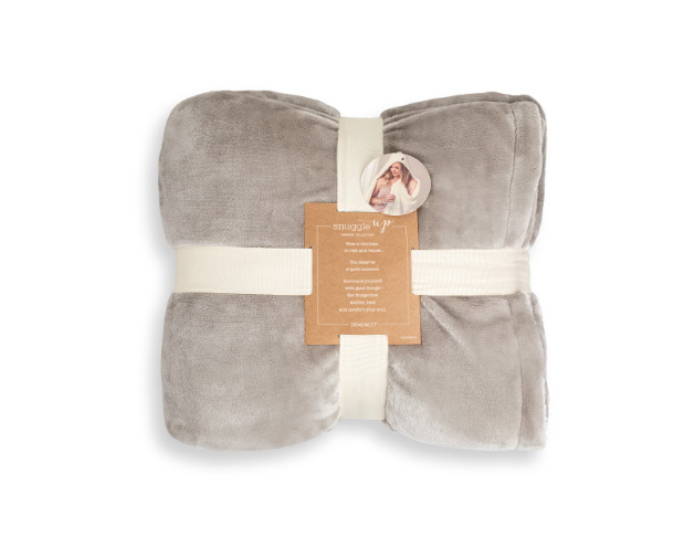 Demdaco Snuggle Up Blanket - Taupe - Gabrielle's Biloxi