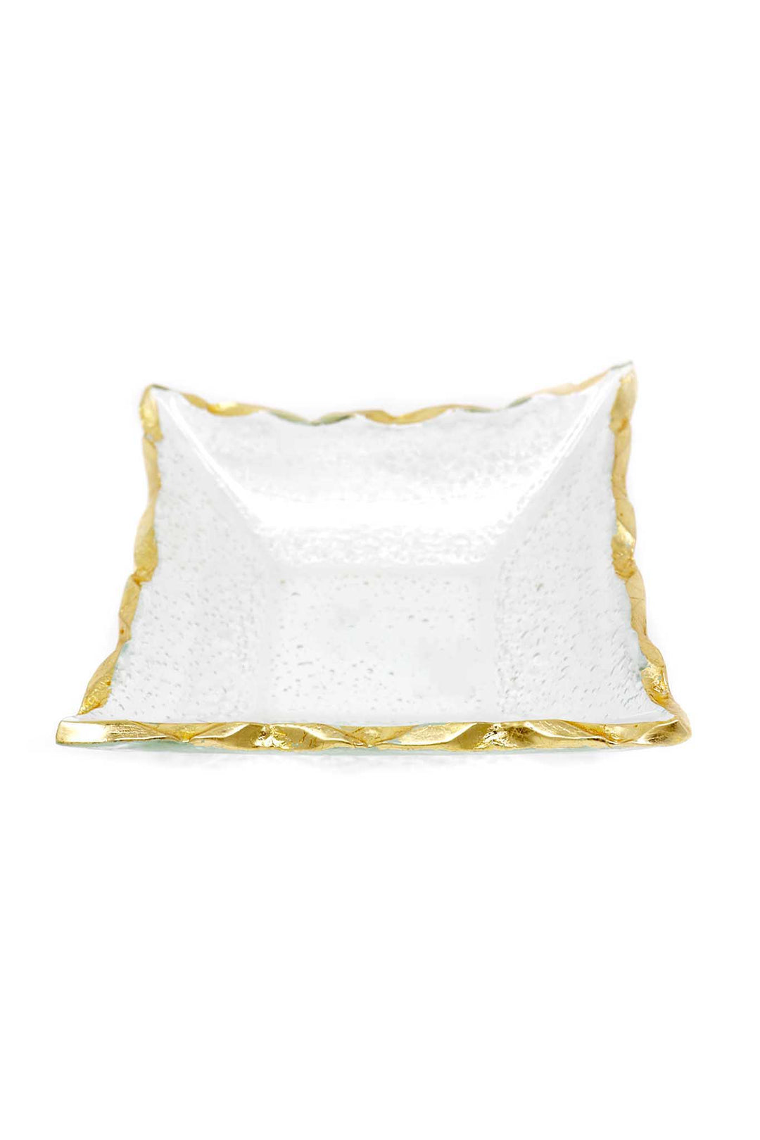 Goldedge Handcrafted Crystal 7" Square Bowl - Gabrielle's Biloxi