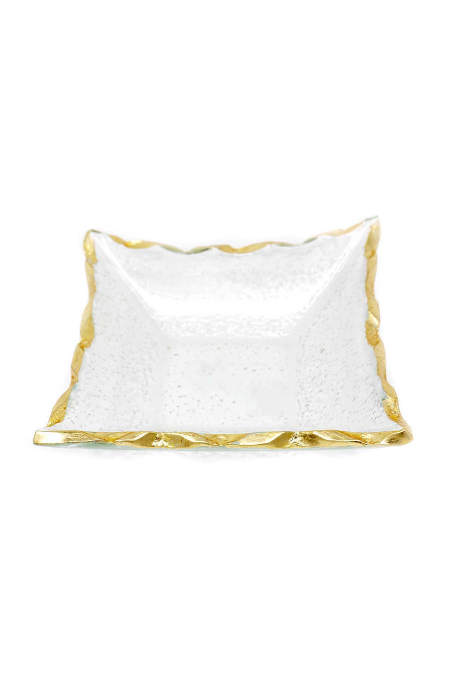 Goldedge Handcrafted Crystal 7" Square Bowl - Gabrielle's Biloxi