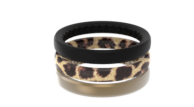 Groove Ring Stackable Leopard - Gabrielle's Biloxi