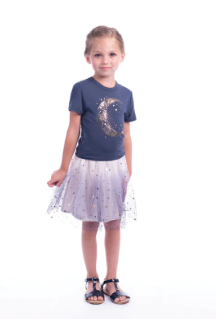 Imoga Amita Graphic Print Tee Navy - Gabrielle's Biloxi