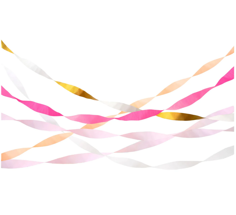 Meri Meri Pink Crepe Paper Streamers - Gabrielle&