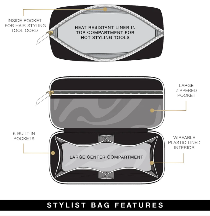 Pursen Stylist Travel Bag Pearl Quilted - Gabrielle's Biloxi