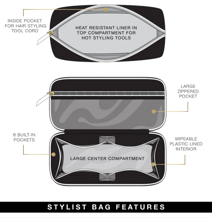 Pursen Stylist Travel Bag Pearl Quilted - Gabrielle's Biloxi