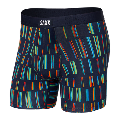 Saxx  Undercover Boxer BR Fly Sticks & Stripes Navy - Gabrielle's Biloxi