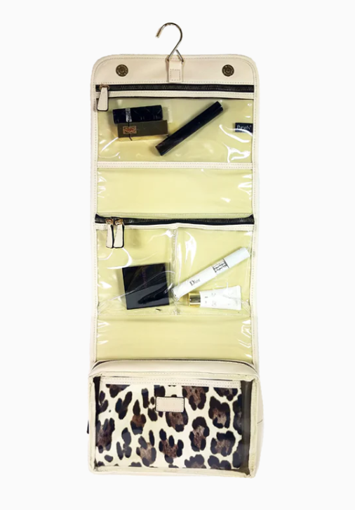 Pursen Getaway Toiletry Case Cream Leopard - Gabrielle's Biloxi