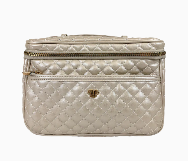 Pursen Classic Train Case Pearl Quilted Gabrielle's Biloxi