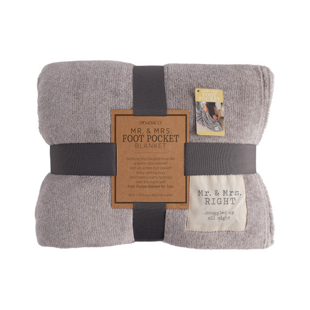 Demdaco Mr. & Mrs. Foot Pocket Blanket - Gabrielle's Biloxi