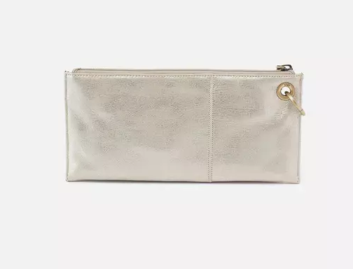 Hobo Vida Wristlet - Pearled Silver Metallic - Gabrielle's Biloxi