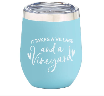It Takes a Village Wine Tumbler