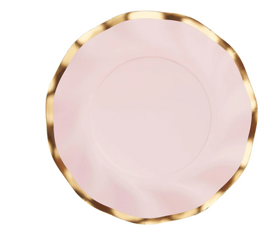 Wavy Salad Plate Everyday Pink - Gabrielle's Biloxi
