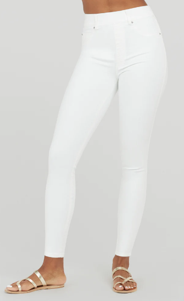 Spanx Ankle Skinny Jeans - White - Gabrielle&