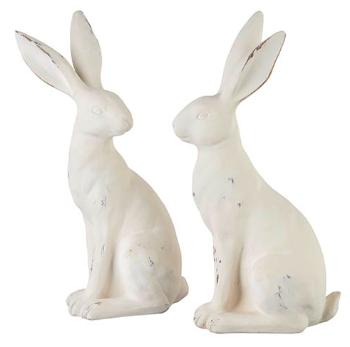 Distressed White Rabbit - Gabrielle's Biloxi